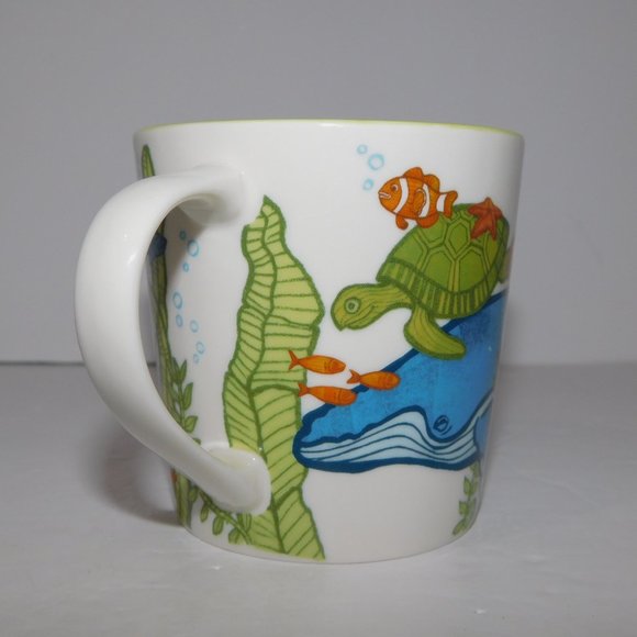 Set 2 Starbucks 2010 Under the Sea Whale Turtle Submarine Coffee Tea Mugs - Picture 4 of 10